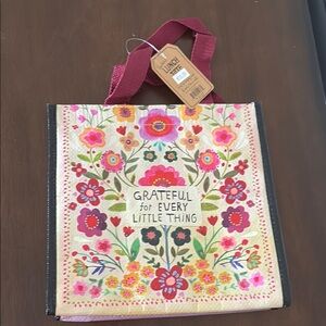 Natural Life Insulated Lunch Tote Bag – Grateful for Every Little Thing Floral